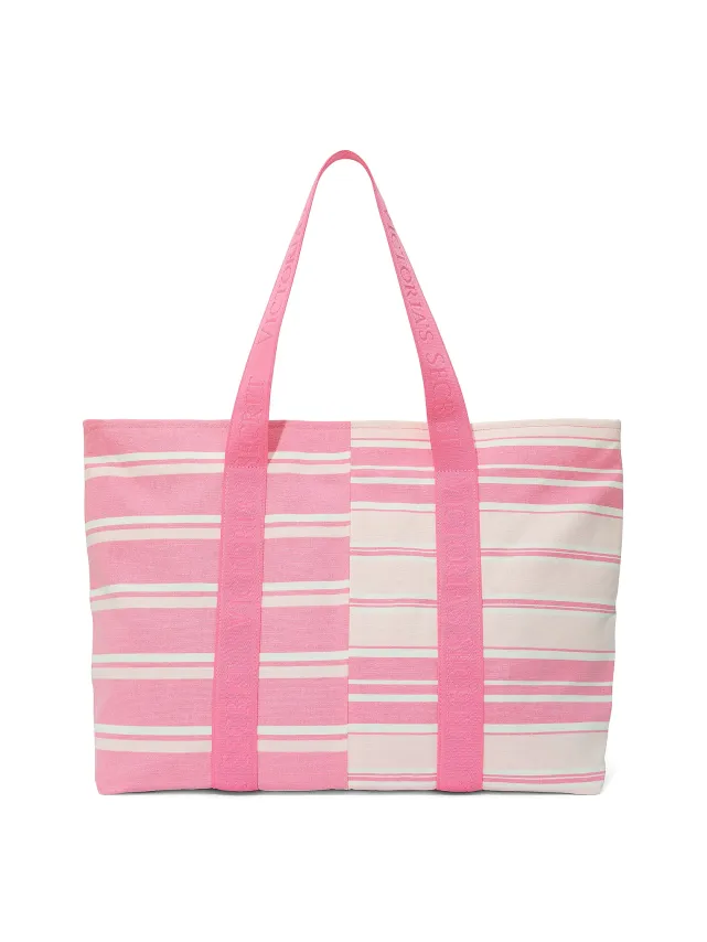Heritage Stripe Canvas Tote Bag