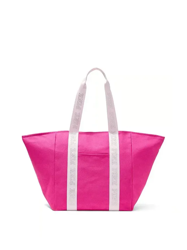 PINK Canvas Tote Bag
