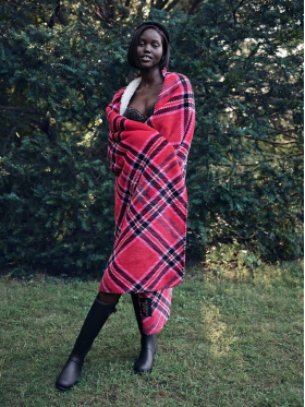 Клітчастий плед Red Bias Plaid