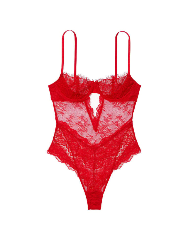 Victoria's Secret Wicked Unlined Balconette Teddy Lipstick