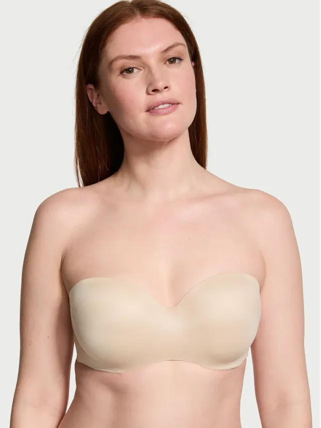 Вікторія Сікрет Lightly Lined Smooth Strapless Bra Marzipan