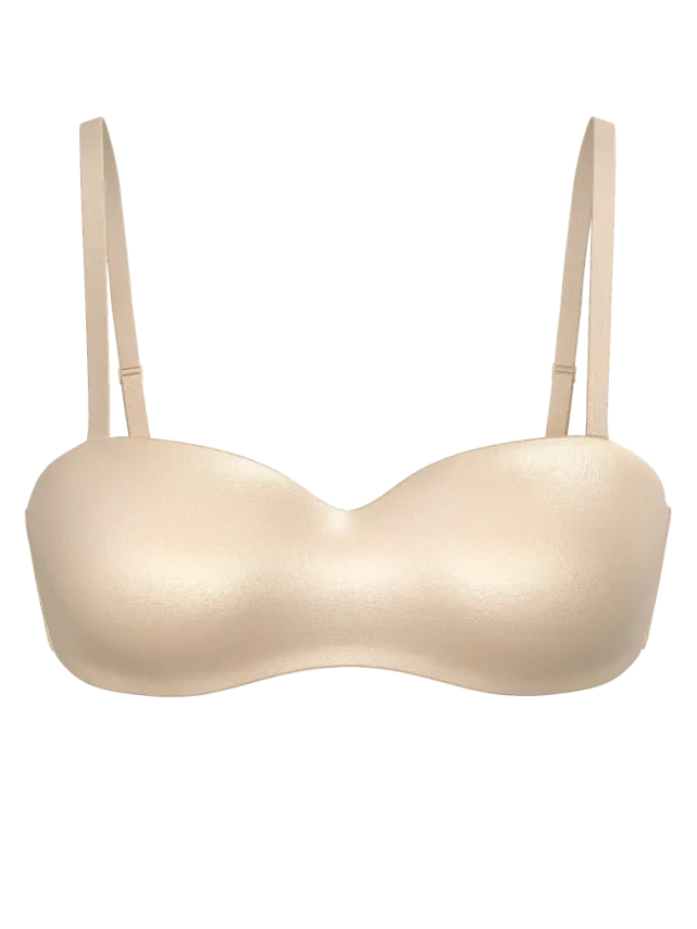 Вікторія Сікрет Lightly Lined Smooth Strapless Bra Marzipan
