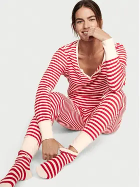 Смугаста термо піжама Peppermint Stripes