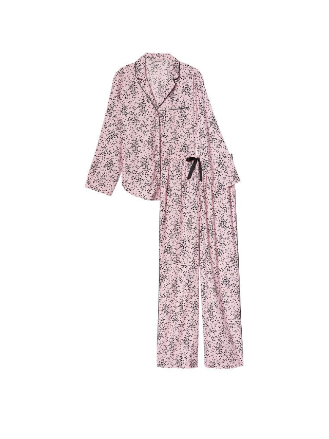 Вікторія Сікрет Flannel Long PJ Set Babydoll Tiny Hearts