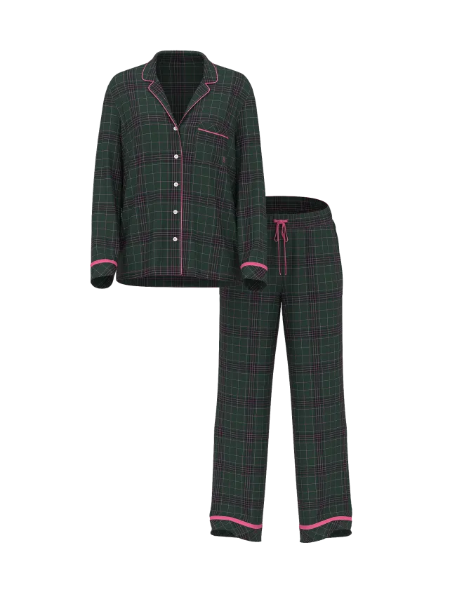 Пижама Виктория Сикрет Green Plaid