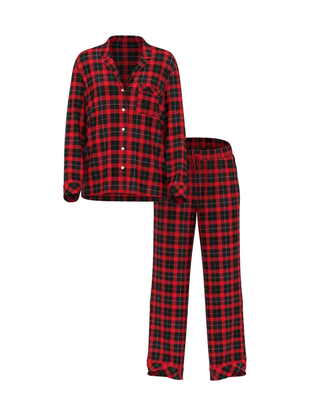 Пижама Виктория Сикрет Lipstick Plaid