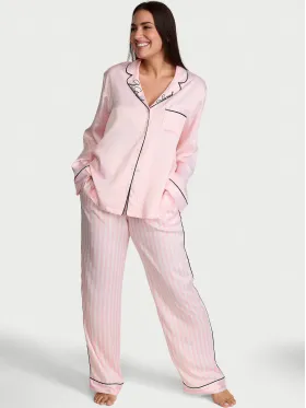 Сатинова піжама Blossom Iconic Stripes