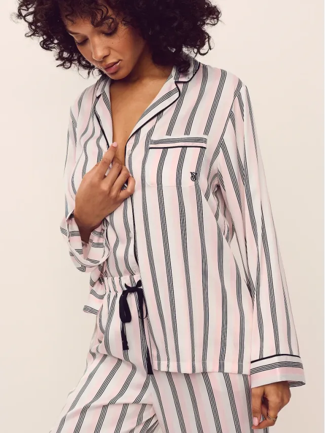 Signature Satin Pajama Set Angel Pink