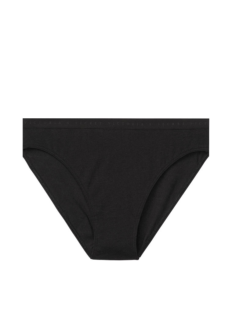 Черные невидимые трусы с высокими вырезами Виктория Сикрет