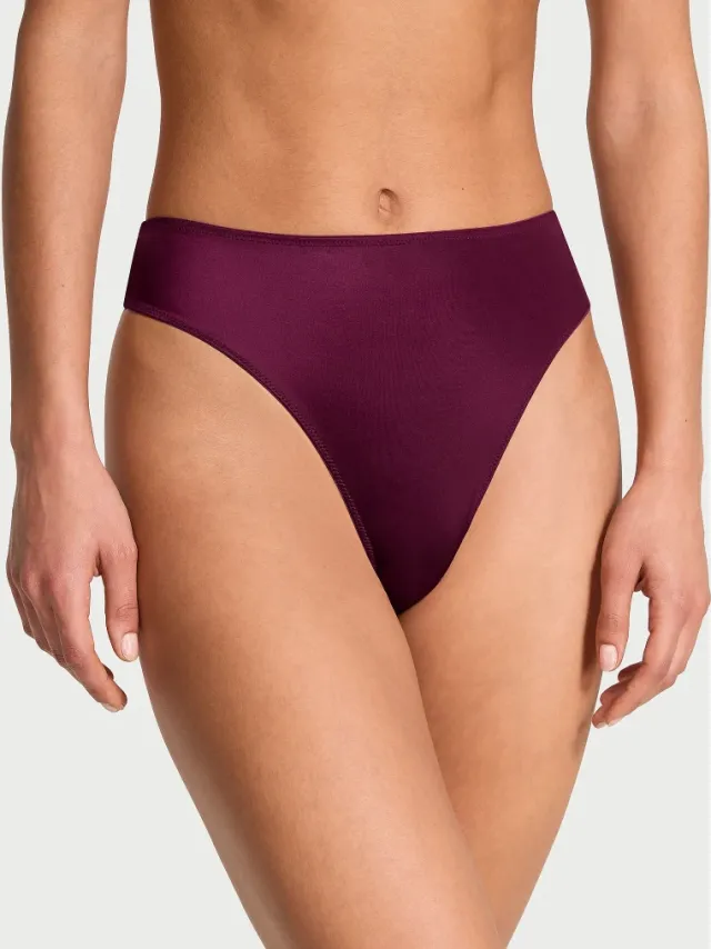 Smooth High-Waist Strappy-Back Thong Panty Kir