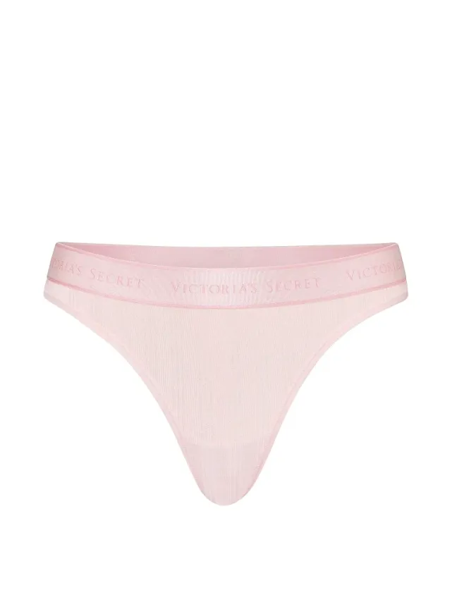SoSoft Modal Ultra-Fine Logo Thong Panty Angel Pink