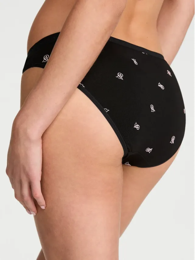Stretch Cotton Bikini Panty Tossed Vs