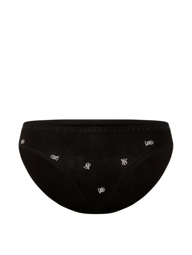 Stretch Cotton Bikini Panty Tossed Vs