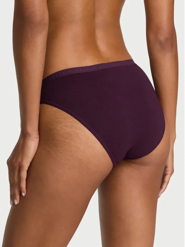 Stretch Cotton Bikini Panty Winter Wine