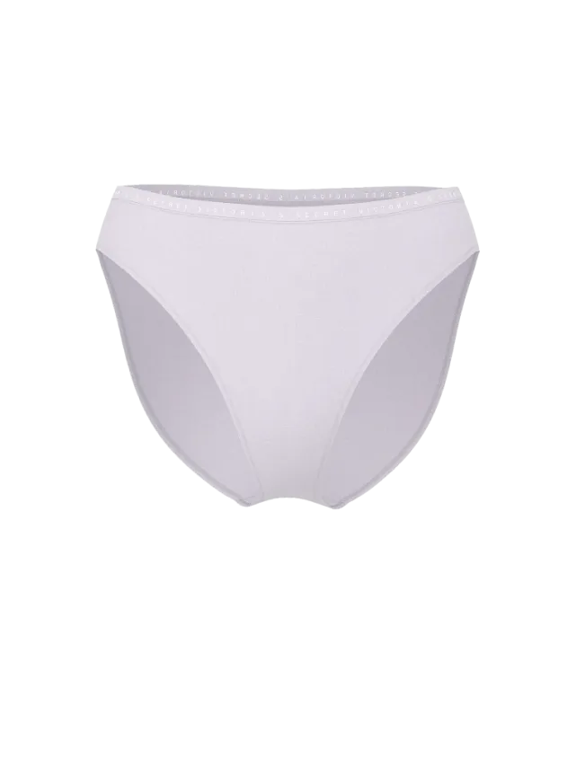 Stretch Cotton High-Leg Brief Panty Crystal Lilac