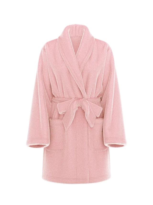 Розовый плюшевый халат Victoria's Secret