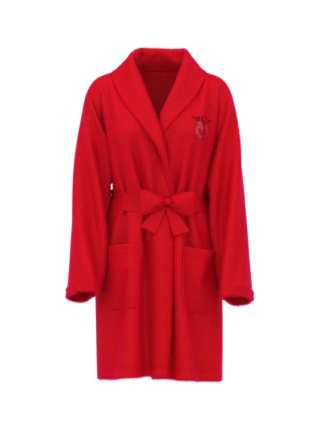 Красный плюшевый халат Victoria's Secret